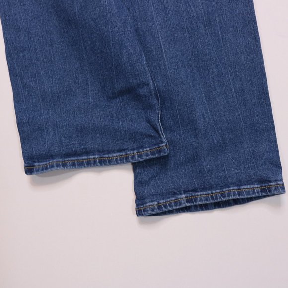 Seven7 Jeans High Rise Flare Crop Distressed Medium Wash - Picture 7 of 13